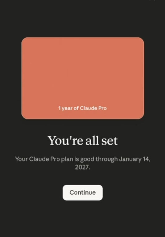 Claude Pro Plan Gift Vouchers