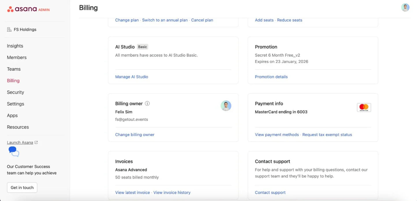 Asana Advanced Plan (50 Seats) — Up to 70% OFF