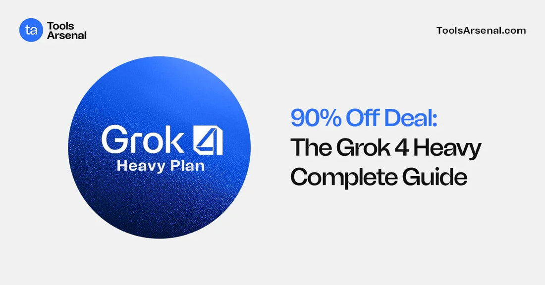 Grok 4 Heavy AI model update with 90% off deal from ToolsArsenal.com