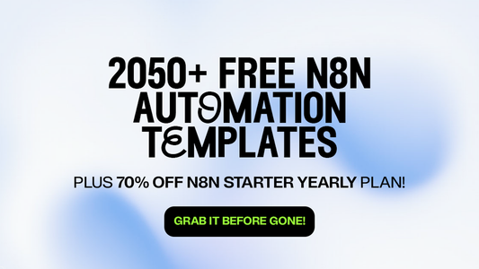 Download 2050+ free n8n workflow templates for CRM, lead gen, WhatsApp bots & more. Plus get n8n.io Starter Plan at ~70% off (limited).