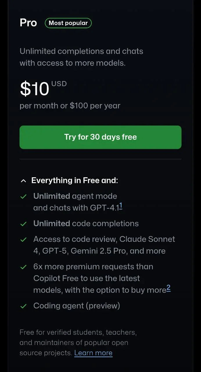 GitHub Copilot Pro Plan - 24 Months UpTo 65% Off