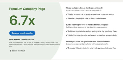 Linkedin Company Page Premium - 60% Off Deal