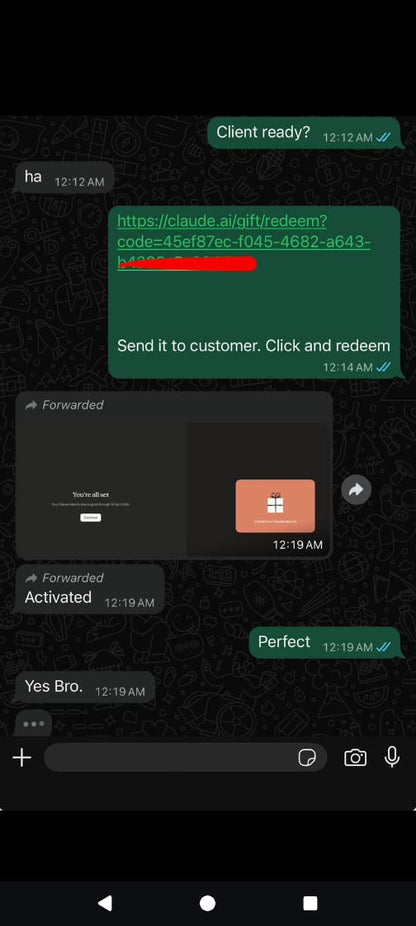 Claude Pro Plan Gift Vouchers